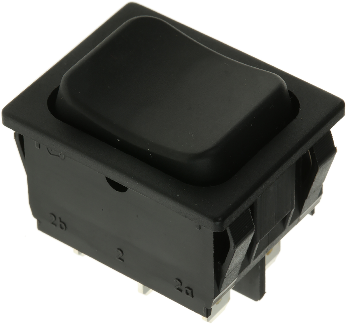 Marquardt DPDT, (On)-Off-(On) Rocker Switch Panel Mount