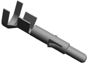 TE Connectivity Universal MATE-N-LOK Series Male Crimp Terminal