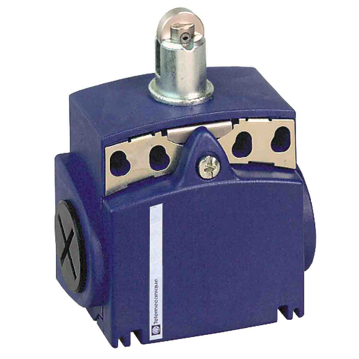 Telemecanique Sensors XCKT Series Roller Plunger Limit Switch, NO/NC, IP66, DPST, Plastic Housing, 240V ac Max, 10A Max