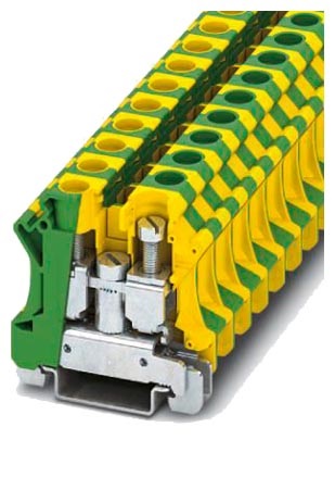 Siemens 8WH1201-0CK07 8WH1201 Series Green/Yellow, Single-Level, Screw Termination