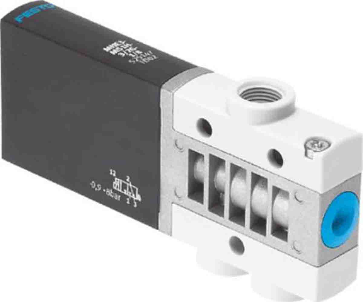 Festo 3/2 Closed, Monostable Solenoid Valve - Electrical G 1/8 MHE3 Series, 525146