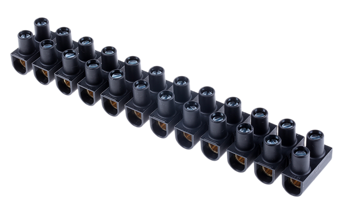 Legrand Terminal Strip, 101A, 25 mm² Wire, Screw Termination