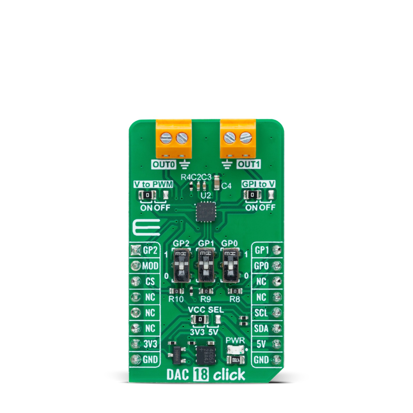 MikroElektronika MIKROE-6137, 10 Bit Smart DAC For General Purpose Input To PWM Conversion From Texas Instruments