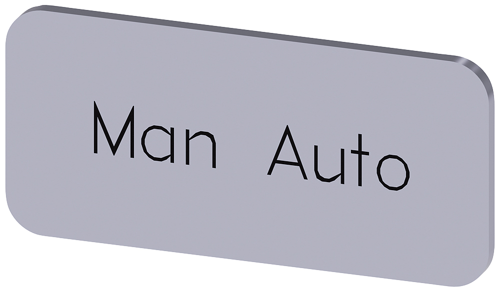 Siemens Labeling plate, Man - Auto