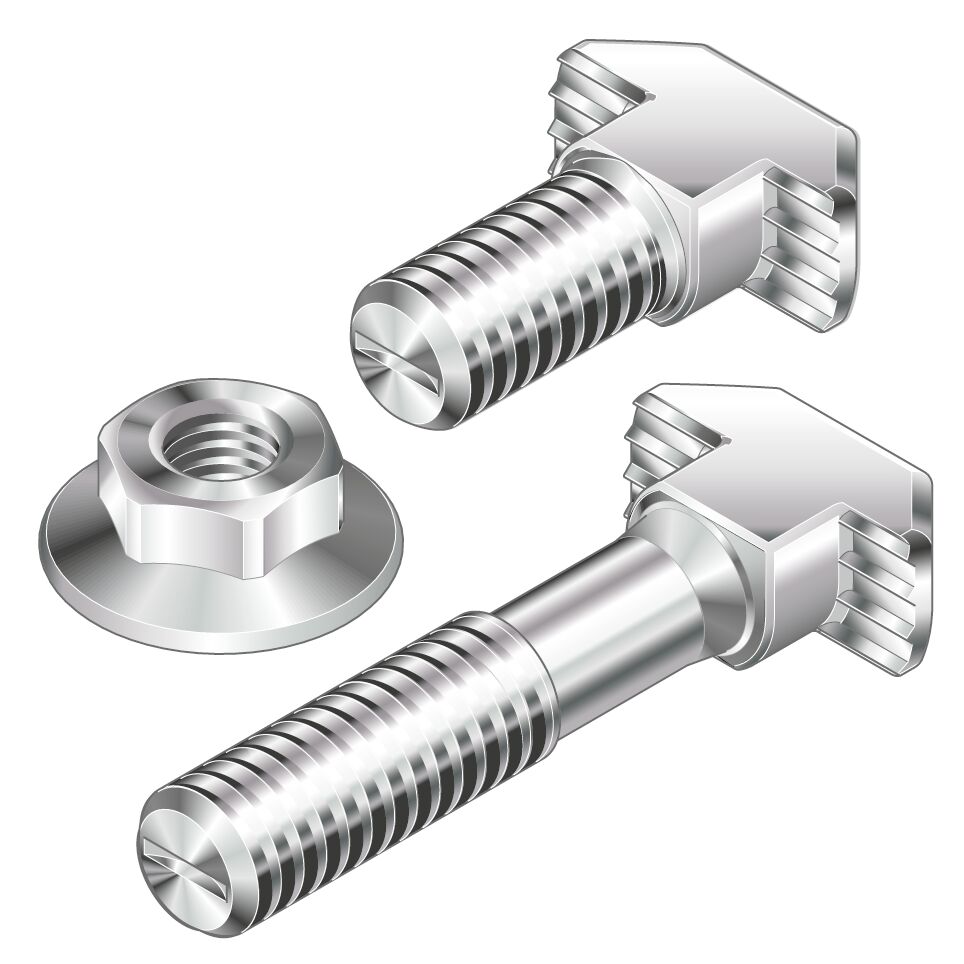 Bosch Rexroth M8 T-Head Bolt, Connecting Component, Strut Profile 40 mm, 45 mm, 50 mm, 60 mm, Groove Size 10mm