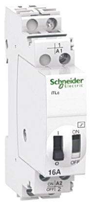 Schneider Electric DIN Rail Power Relay, 230 → 240V ac Coil, 16A Switching Current, SPST