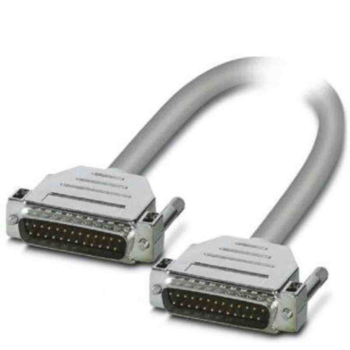 Phoenix Contact Male 25 Pin D-sub to Male 25 Pin D-sub Serial Cable, 2m, D25SUB Series