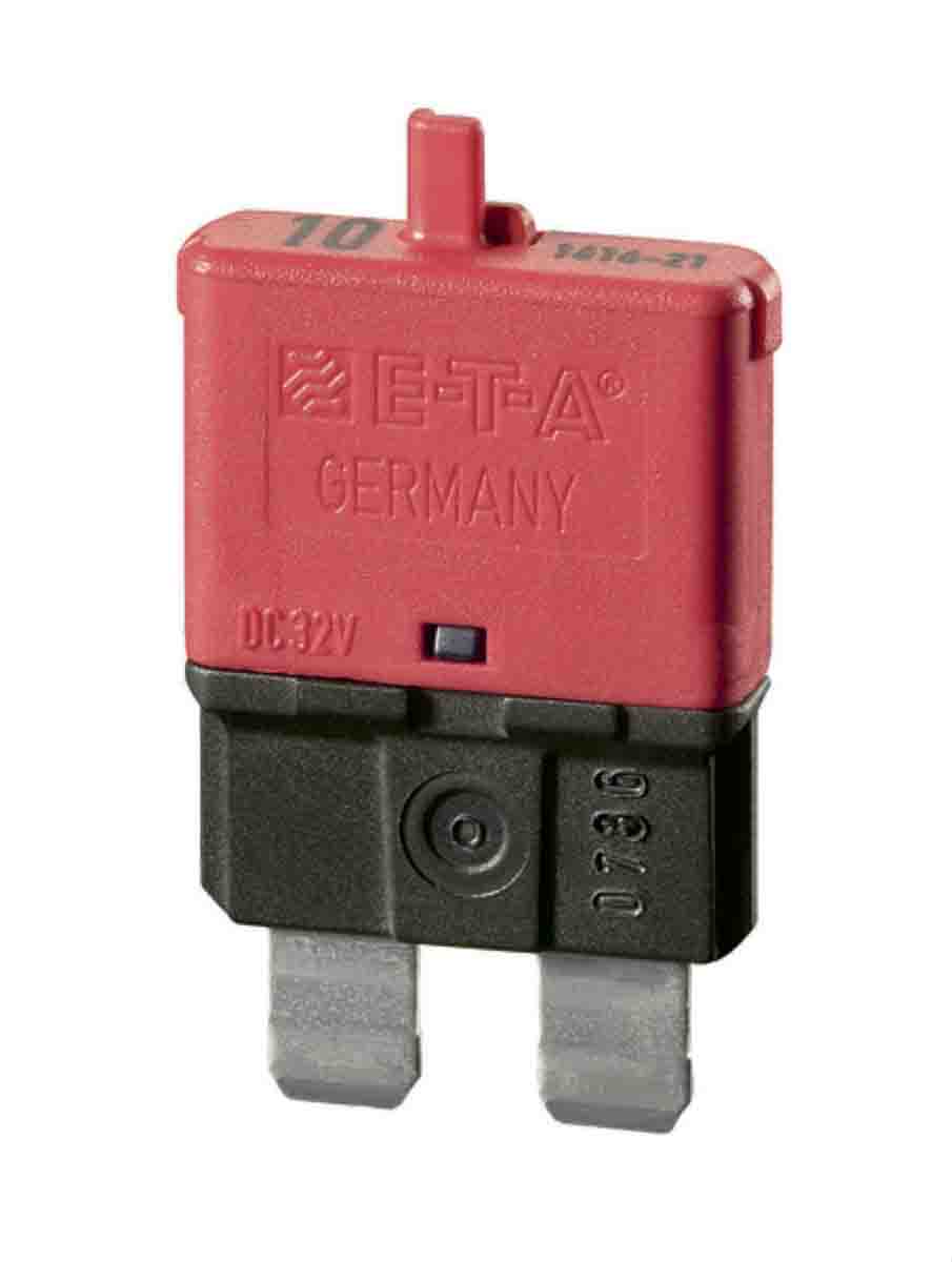 ETA Thermal Circuit Breaker - 1616  Single Pole 32V Voltage Rating, 10A Current Rating