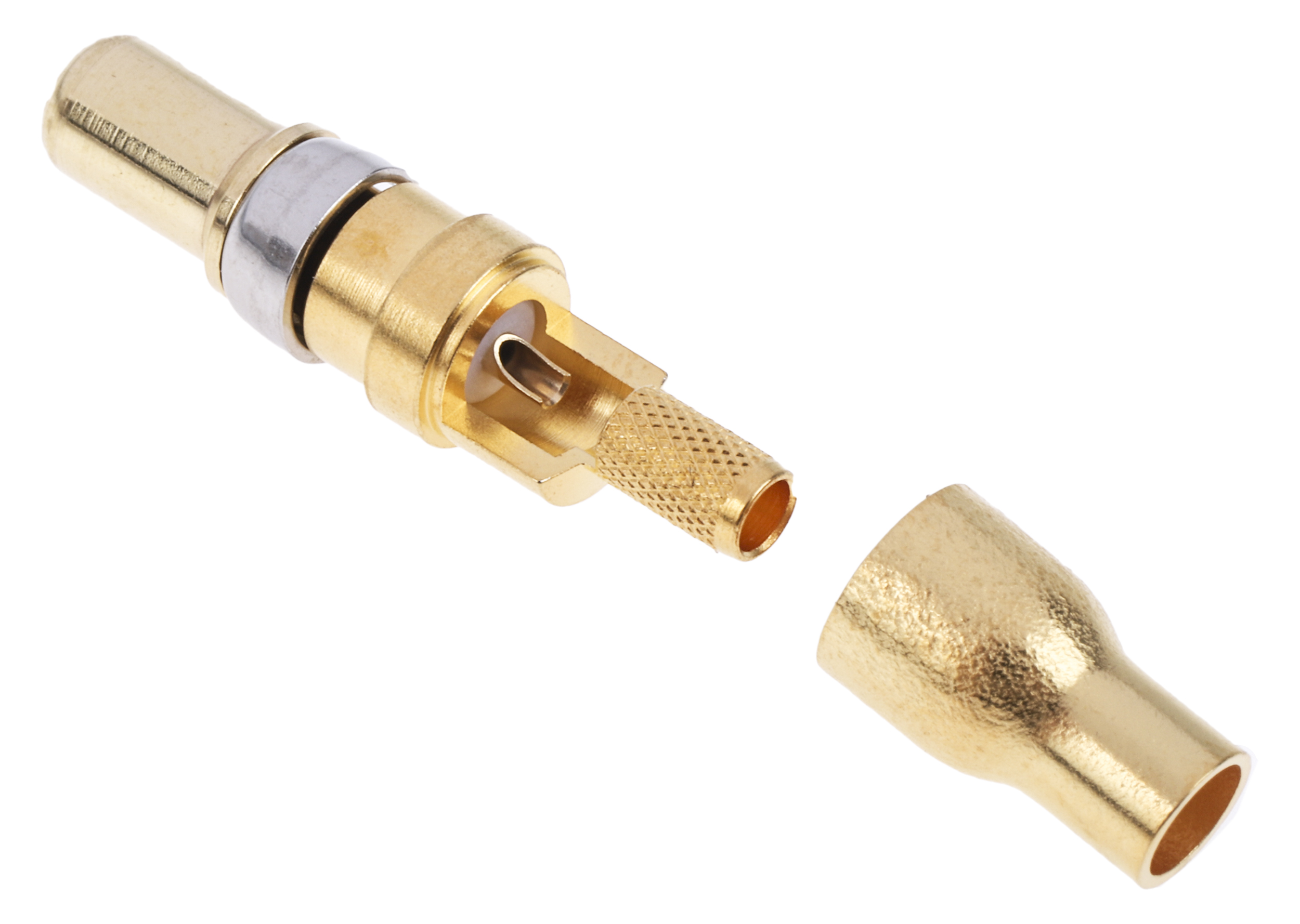 RS PRO Male Solder D-Sub Connector Coaxial Contact, Gold over Nickel Coaxial