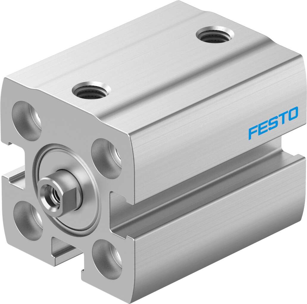 Festo Pneumatic Compact Cylinder - 8076412 12 mm Bore, 25 mm ADN-S-12-25-I-P-A Series, Double Acting Acting