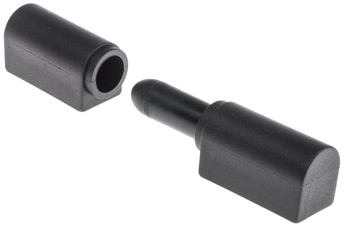 RS PRO Thermoplastic Barrel Hinge with a Lift-off Pin, Screw Fixing, 83mm x 19mm x 22mm