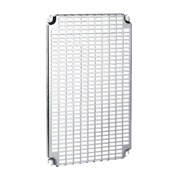 Schneider Electric NSY Series Galvanised Steel Mounting Plate for Use with Thalassa PHD, Thalassa PLA, 870 x 376 x 15mm