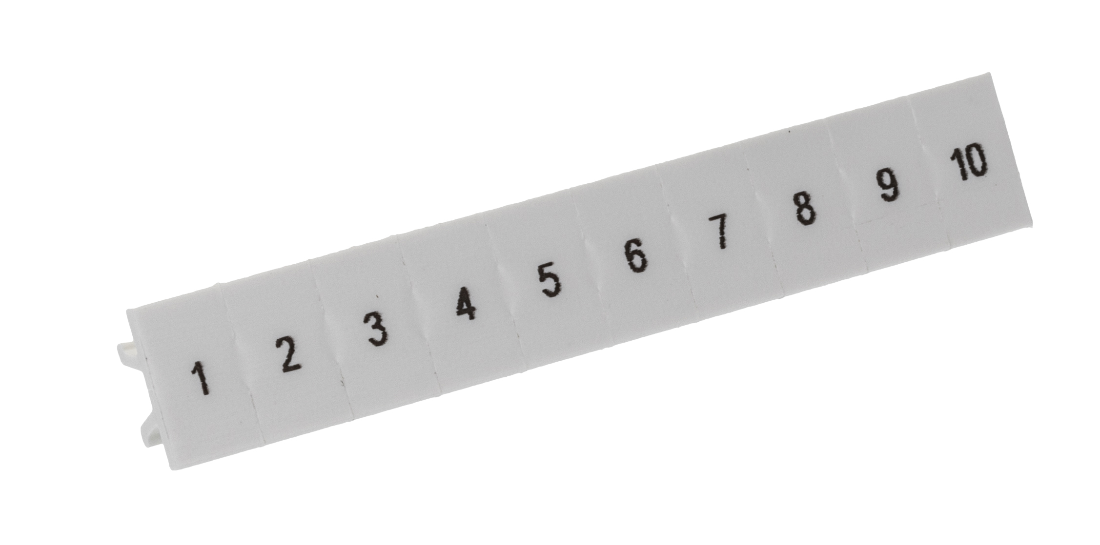 Phoenix Contact, LGS:FORTL.ZAHLEN 1-10, ZB 6 Zack Marker Strip for use with Terminal Block Width 6.2 mm