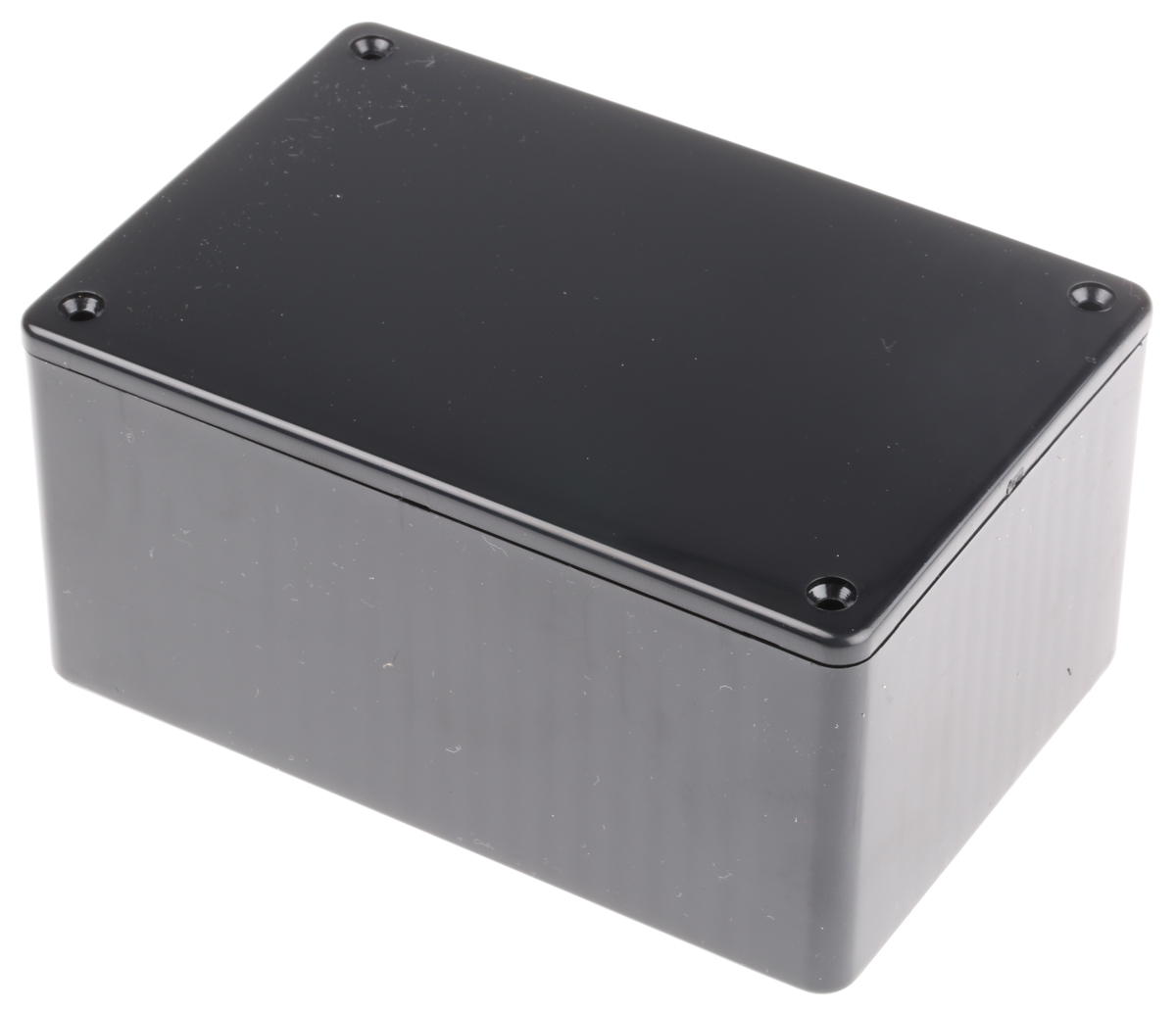 Hammond 1591 Series Black Flame Retardant ABS Enclosure, IP54, Black Lid, 120 x 80 x 59mm