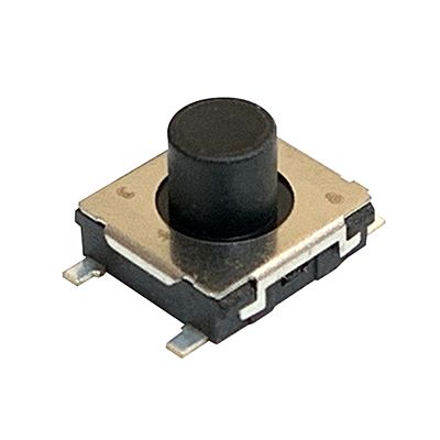 Panasonic Black Push Plate Tactile Switch, SPST 20 mA 2.5mm Surface Mount