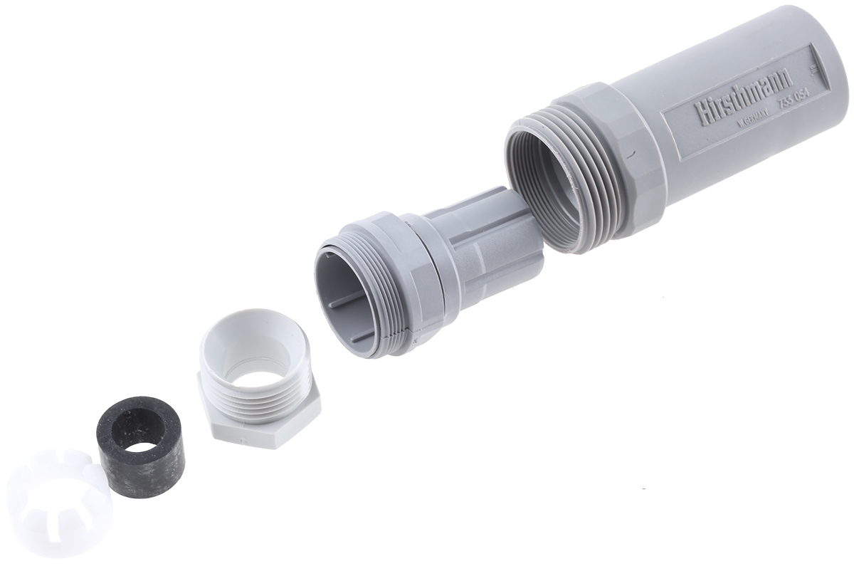 Hirschmann, N6R DM 7 Pole M26 Din Socket, DIN 43651, 10A, 250 V ac/dc IP65, Female, Cable Mount
