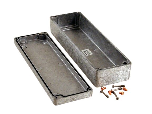 Hammond 1590Z Series Clear Die Cast Aluminium Alloy Enclosure, IP68, IK08, 250 x 80 x 57mm