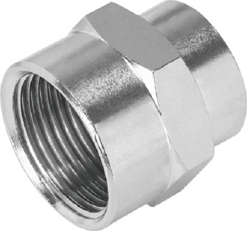 Festo NPFC Series Straight Fitting, G 1/8 Female to G 1/8, Threaded Connection Style, 8030291