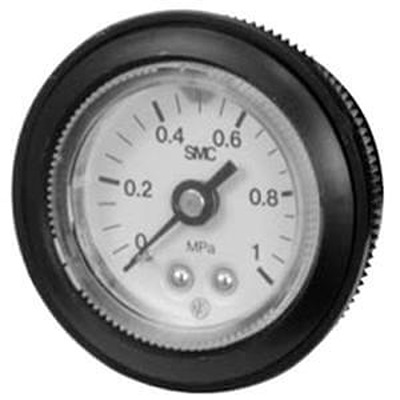 SMC R 1/8 Digital Pressure Gauge 0.4mPa Panel 53mm Outside Diameter