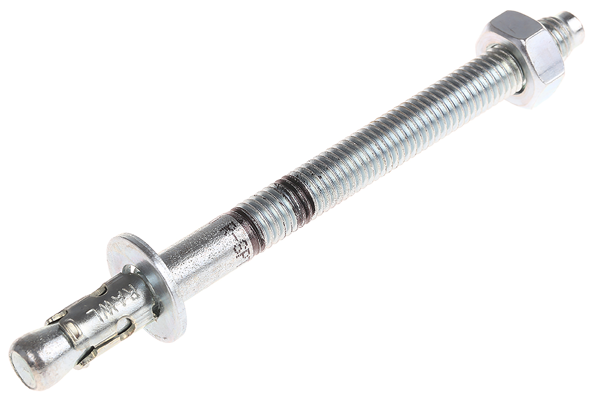 RawlPlug Steel Bolt Anchor 10mm x 130mm, 10mm Fixing Hole
