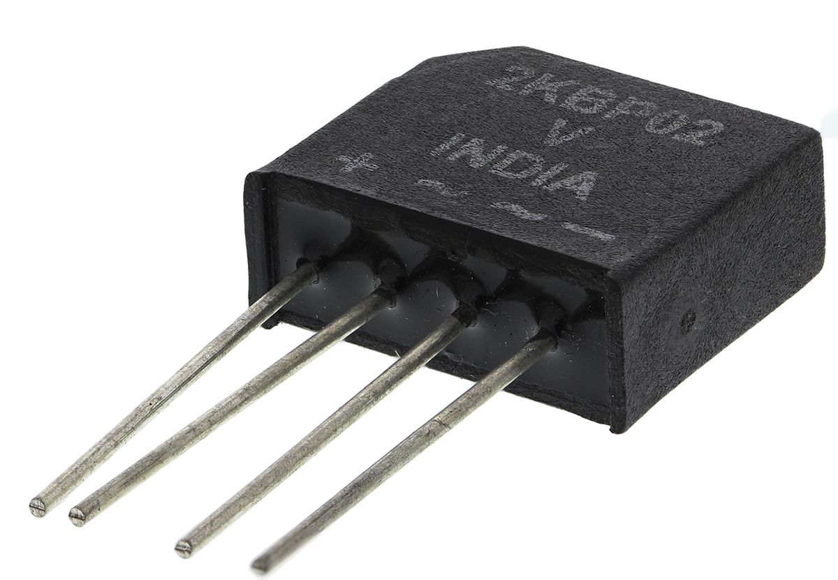 Vishay Bridge Rectifier, 2A, 200V, 4-Pin