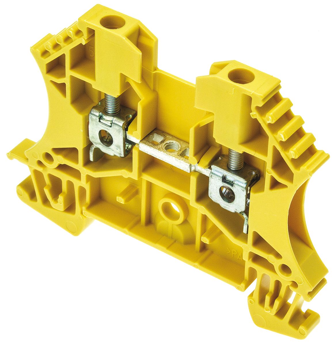Weidmuller 1020020000 WDU Series Yellow, 2.5mm², Single-Level, Screw Termination, ATEX