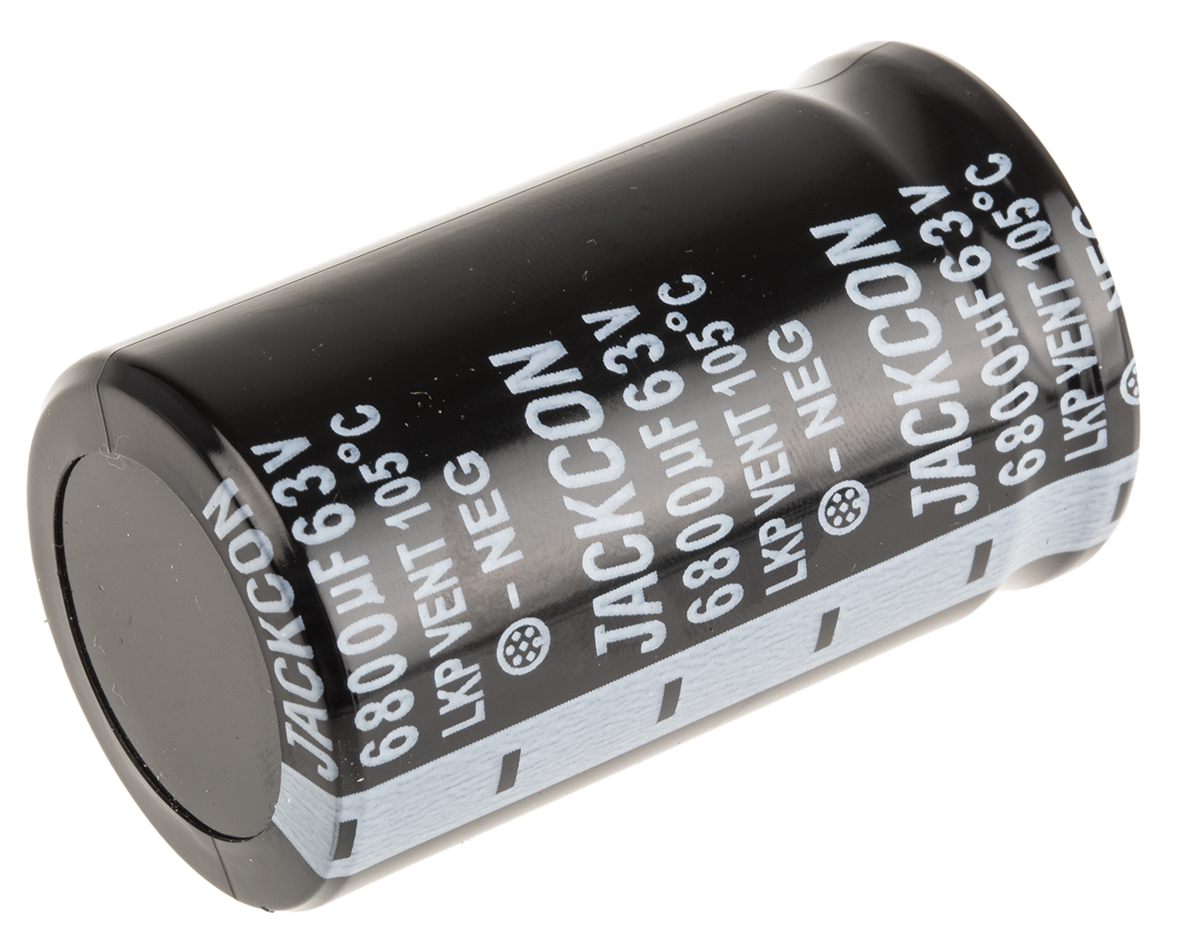 RS PRO 6800μF Aluminium Electrolytic Capacitor 63V dc, Snap-In
