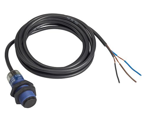 Telemecanique Sensors Diffuse Photoelectric Sensor, Threaded Miniature Sensor, 100 mm Detection Range