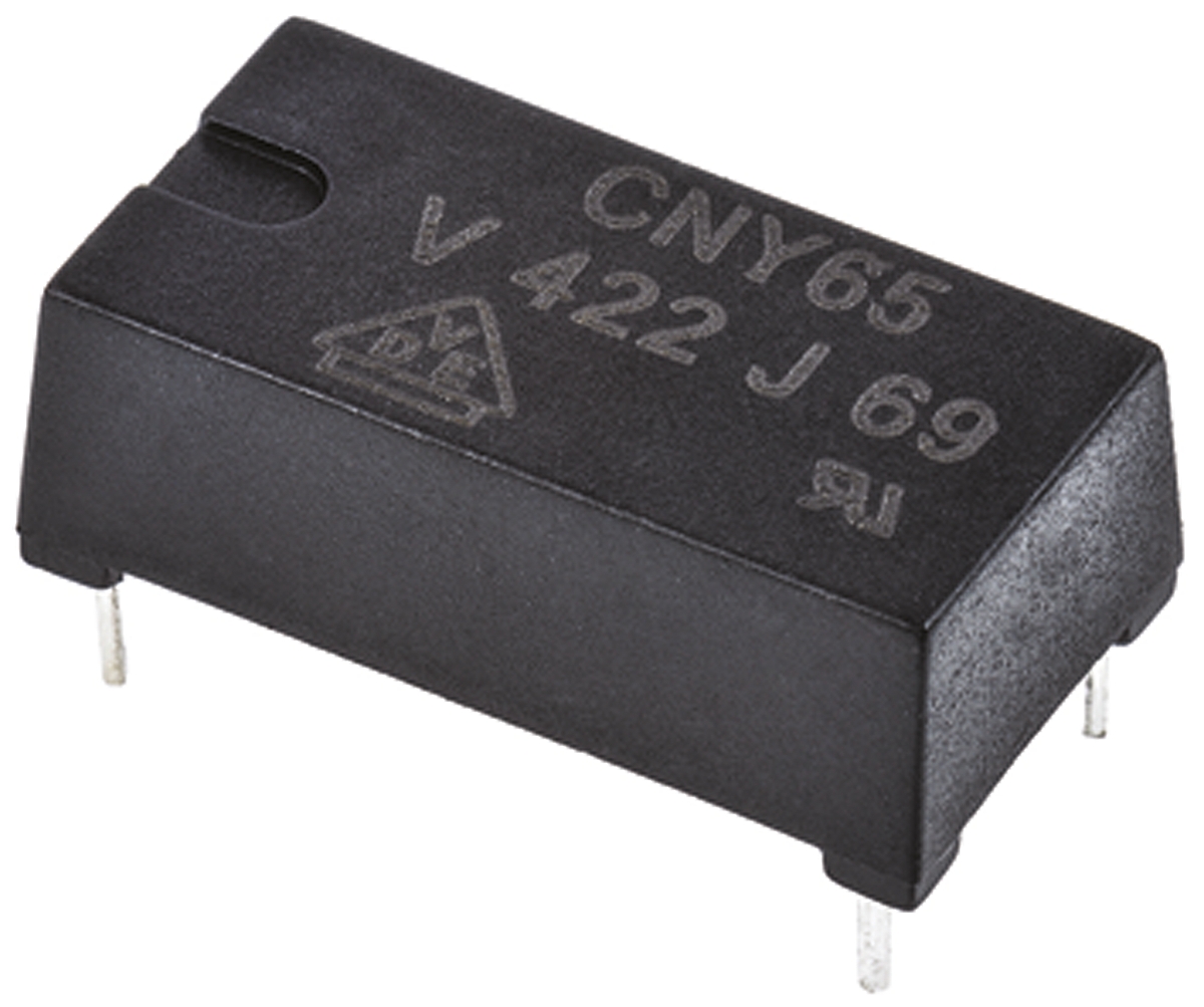 Vishay, CNY65 DC Input Transistor Output Optocoupler, Through Hole, 4-Pin PDIP