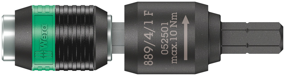 Wera Hexagon Screwdriver Bit, 1/4 in Tip