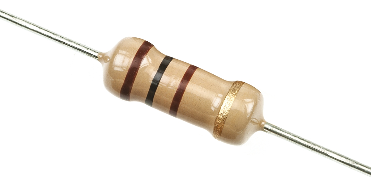 TE Connectivity 100Ω Carbon Film Resistor 1W ±5% CFR100J100R