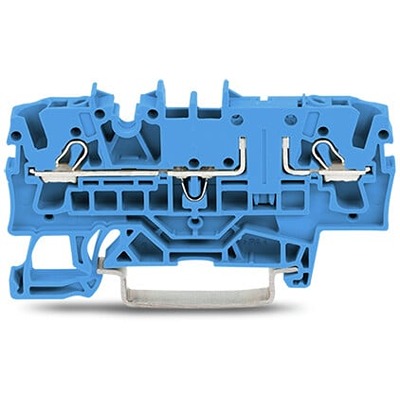 WAGO 2002-1604 TOPJOB S Series Blue, 2.5mm², 1-Level, Push In Termination, ATEX, CSA, IECEx