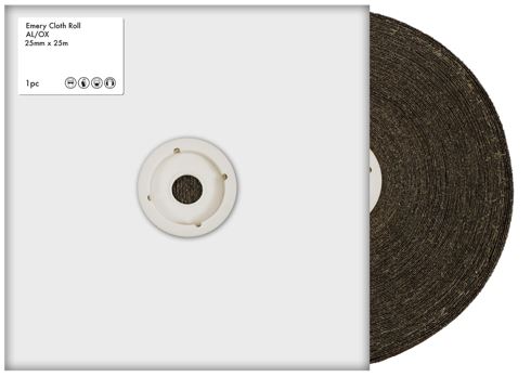 RS PRO 180 Grit Very Fine Sandpaper Roll, 25m x 25mm