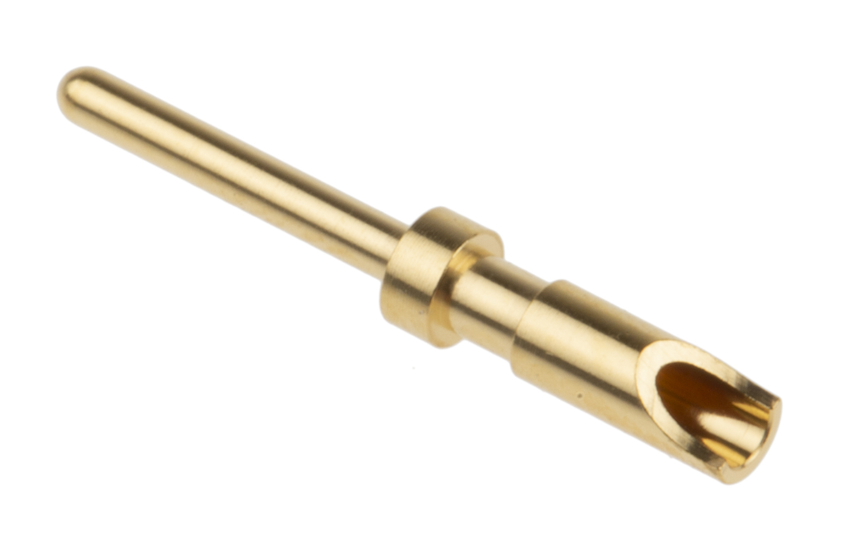 Bulgin Male Solder Circular Connector Contact, Wire Size 26 → 22 AWG