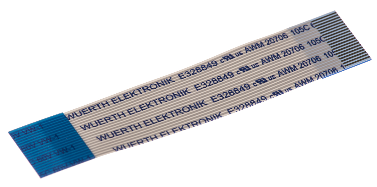 Wurth Elektronik 6877 Series FFC Ribbon Cable, 20-Way, 0.5mm Pitch, 50mm Length