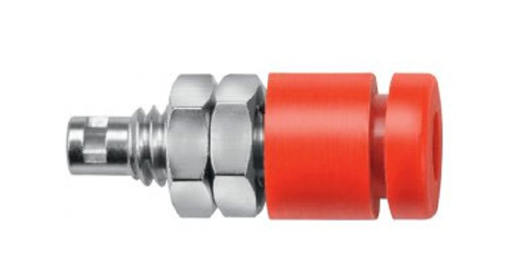 Schutzinger Green Female Banana Socket, Solder Termination, 10A, 30 V ac/dc, 60 V ac/dc, Nickel Plating