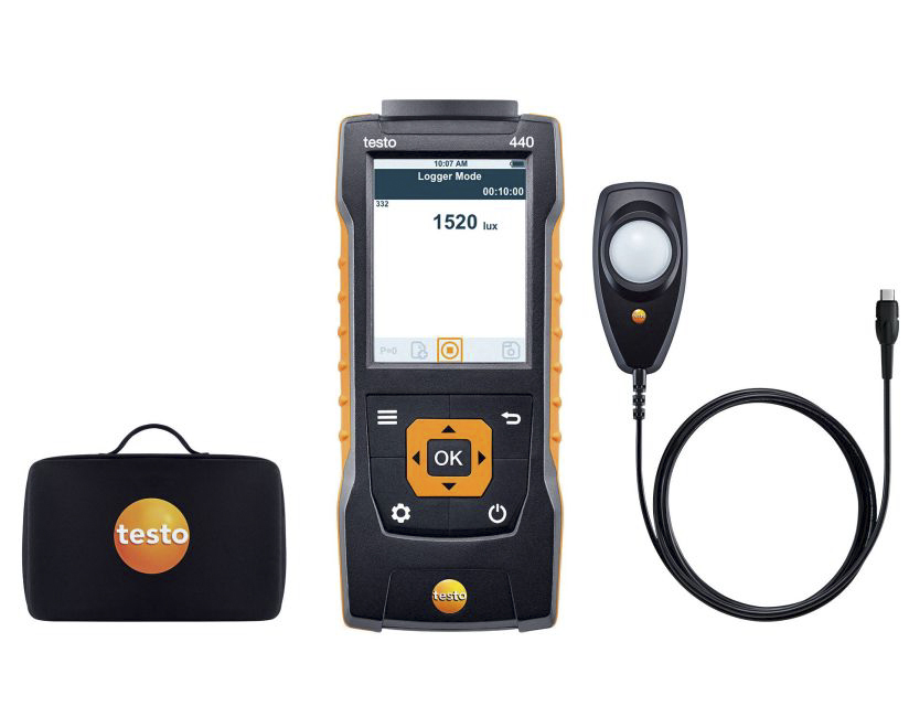 Testo 440 Lux Kit (air velocity and IAQ measuring instrument) Light Meter