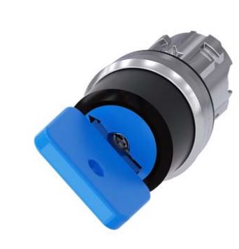 Siemens SIRIUS ACT 3SU10 2-position Key Switch Head, Latching, 22mm Cutout