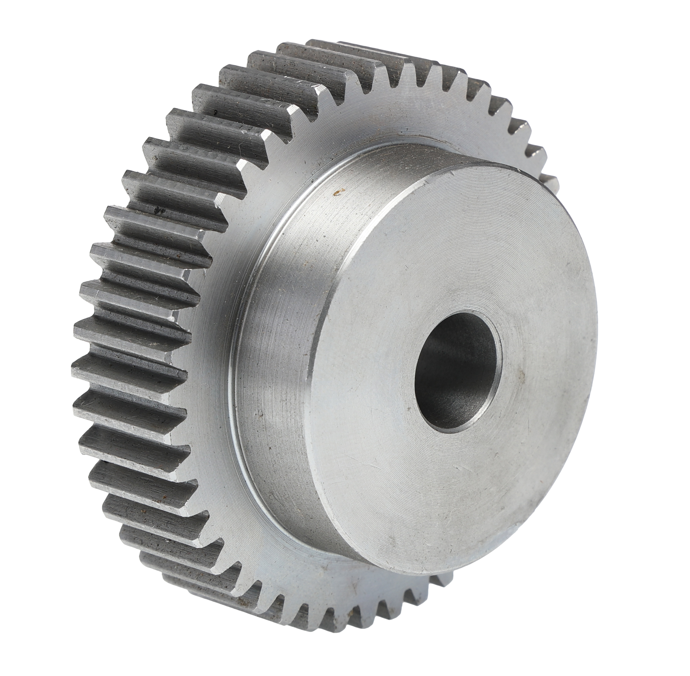 RS PRO Steel 45 Teeth Spur Gear, 1.5 Module, 14mm Bore Diam, 67.5mm Pitch Diam, 50mm Hub Diam