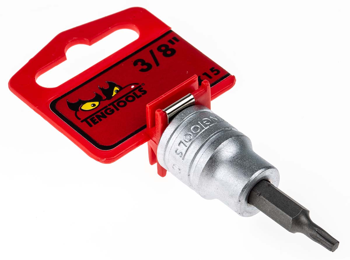 Teng Tools 3/8 in Drive Bit Socket, Torx Bit, T15