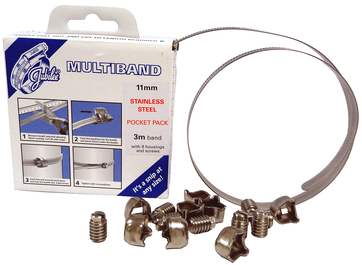 Jubilee 9 Piece Stainless Steel Worm Drive Hose Clip Banding