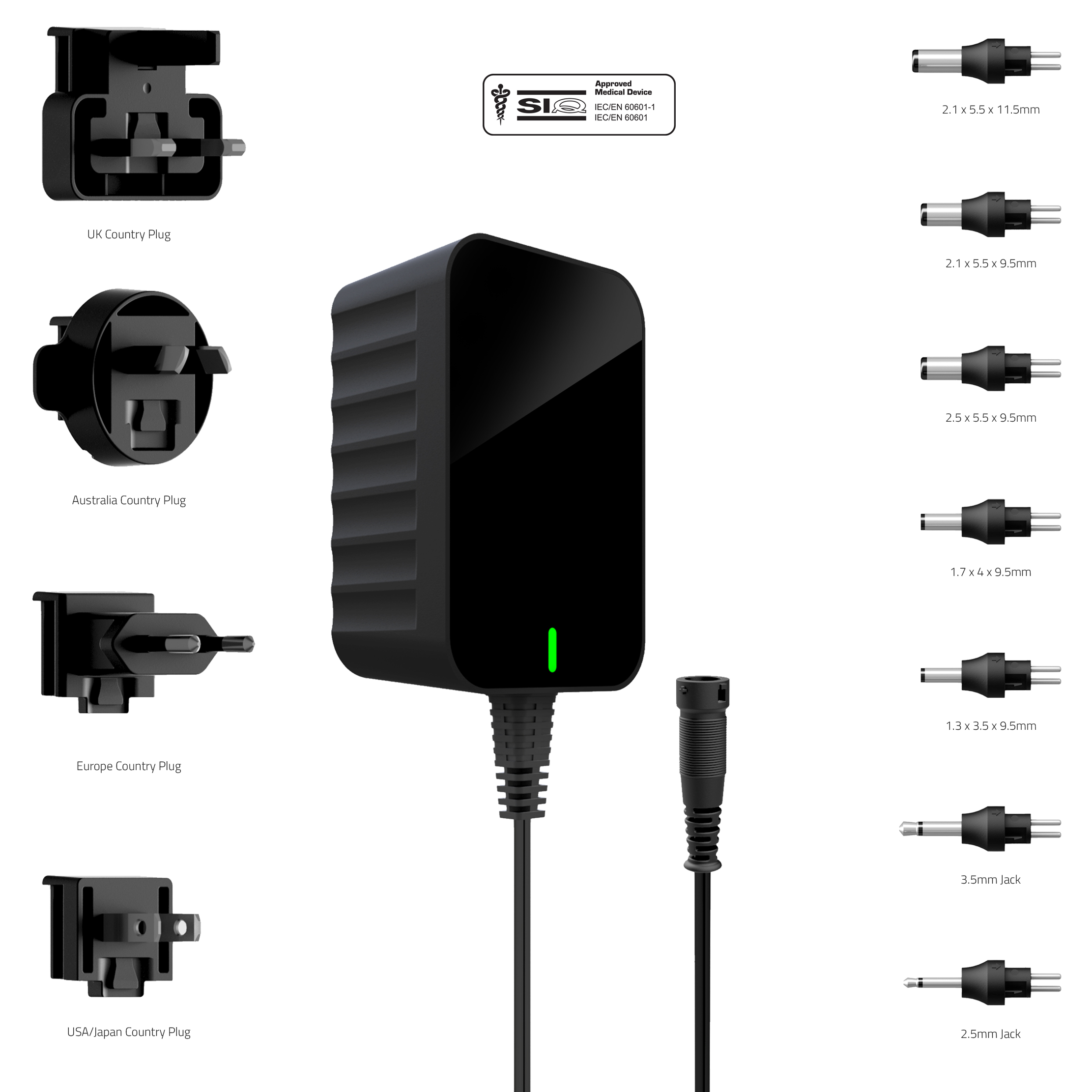 Friwo 15W AC/DC Adapter 5V dc Output, 3A Output