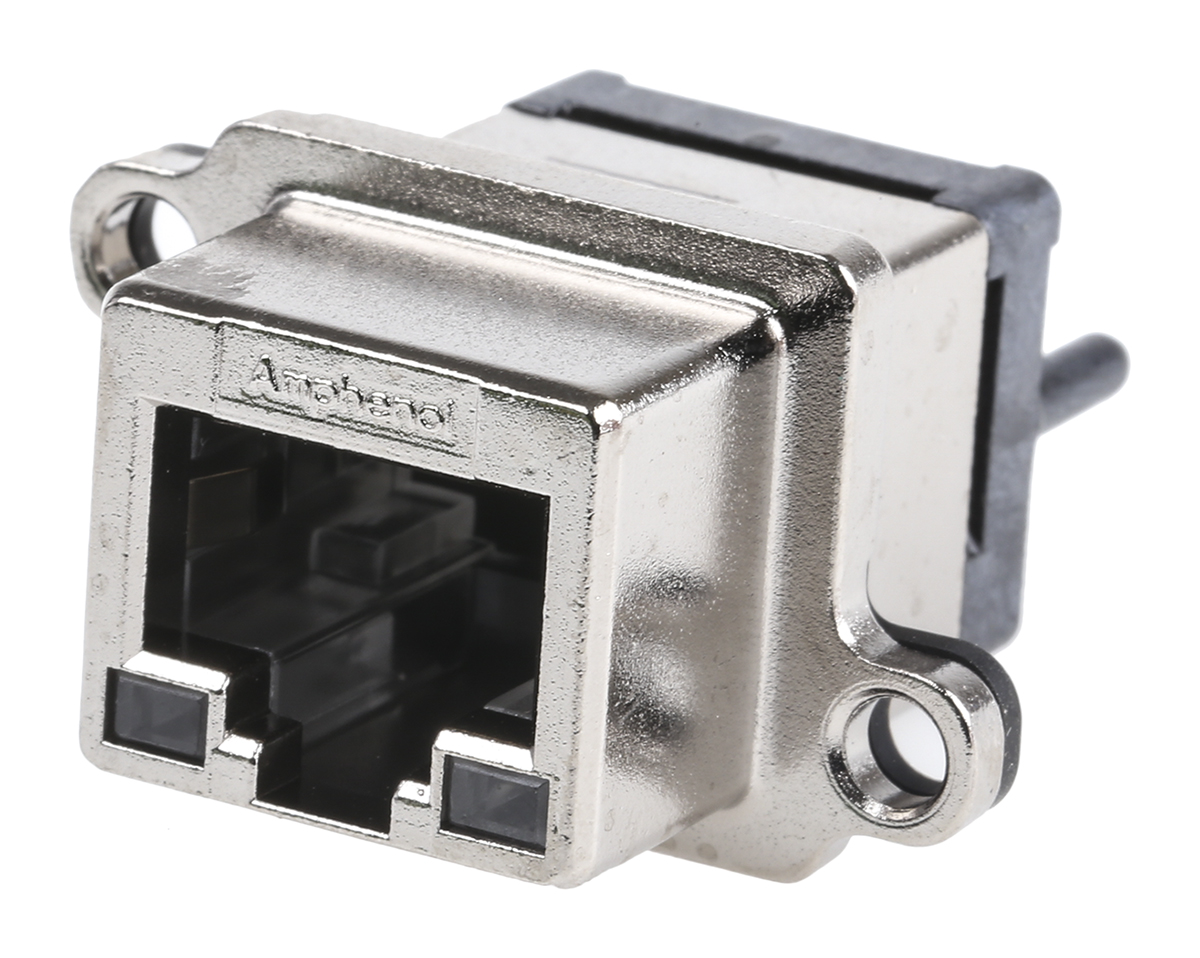 Amphenol Communications Solutions MRJ Series Female RJ45 Connector, Through Hole Straight 1 Port 8 -Way