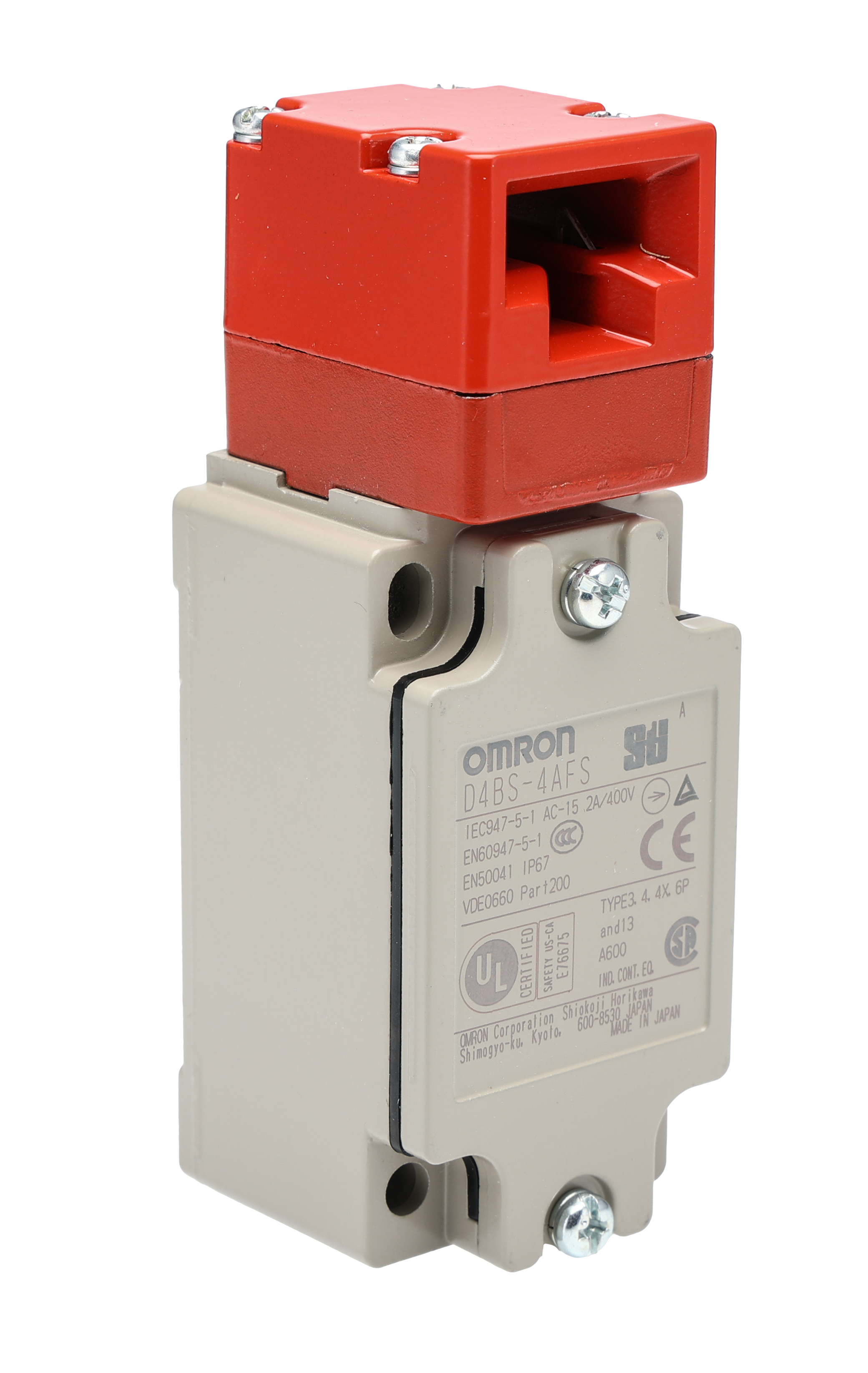 Omron D4BS Safety Interlock Switch, 2NC, Plastic, Key