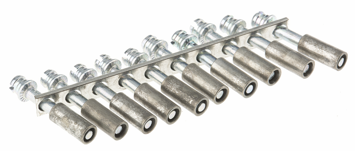 Entrelec BJM Series Jumper Bar for Use with DIN Rail Terminal Blocks