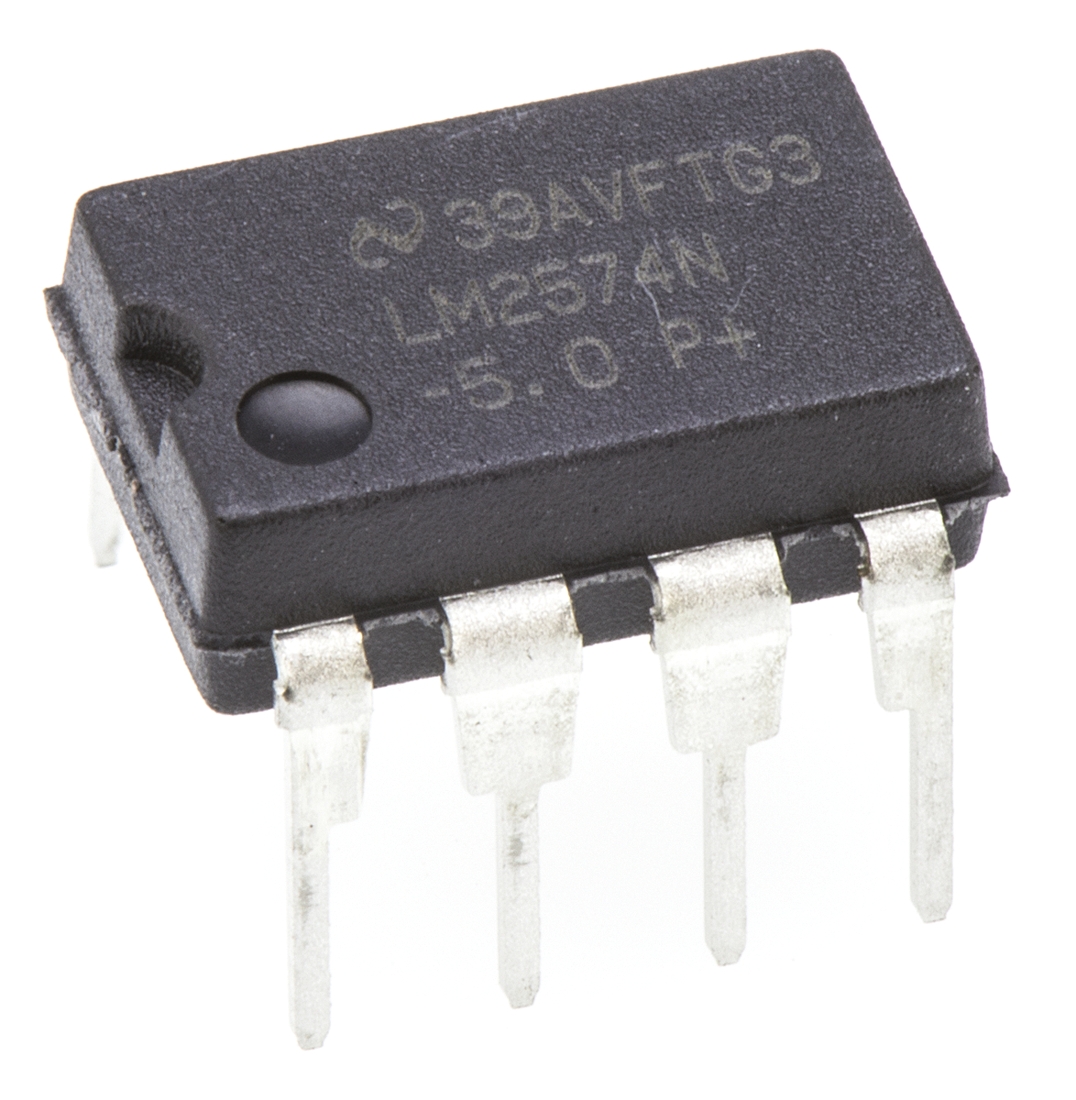 Texas Instruments, LM2574N-5.0/NOPB Step-Down Switching Regulator, 1-Channel 500mA 8-Pin, MDIP