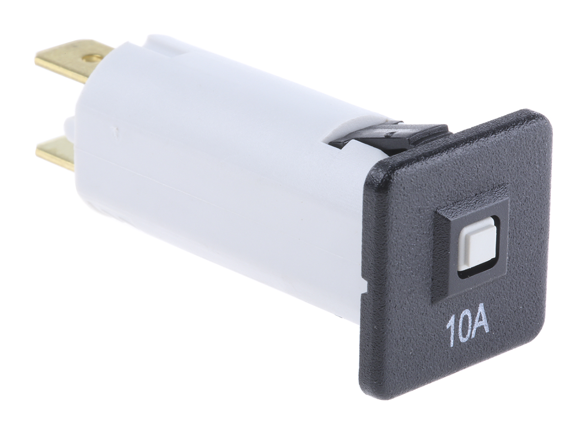 Schurter Thermal Magnetic Circuit Breaker -  Single Pole 48 V dc, 240V ac Voltage Rating, 10A Current Rating