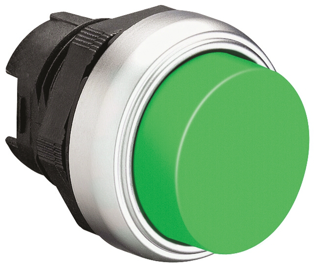 Lovato Platinum Series Green Spring Return Push Button Head, 22mm Cutout, IP66, IP67, IP69K
