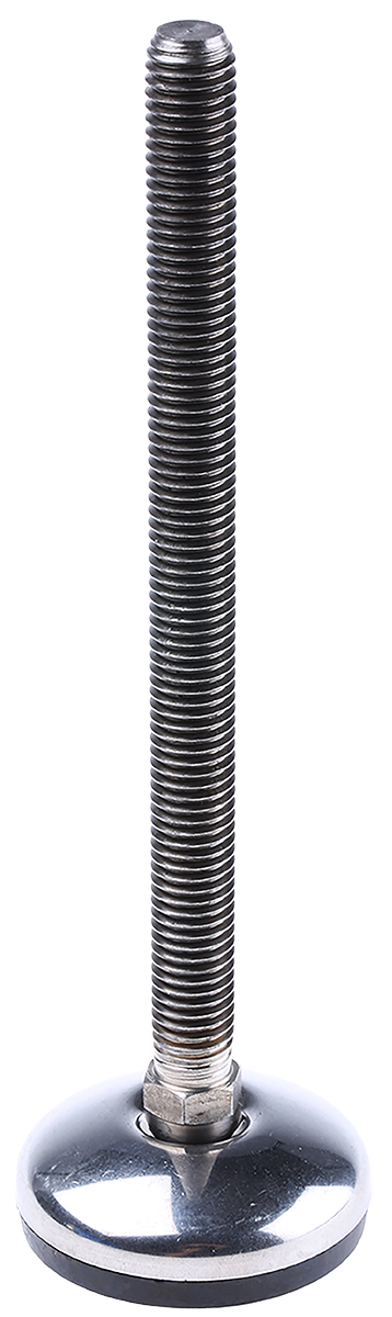 Nu-Tech Engineering M12 Stainless Steel Adjustable Foot, 350kg Static Load Capacity 3.5° Tilt Angle