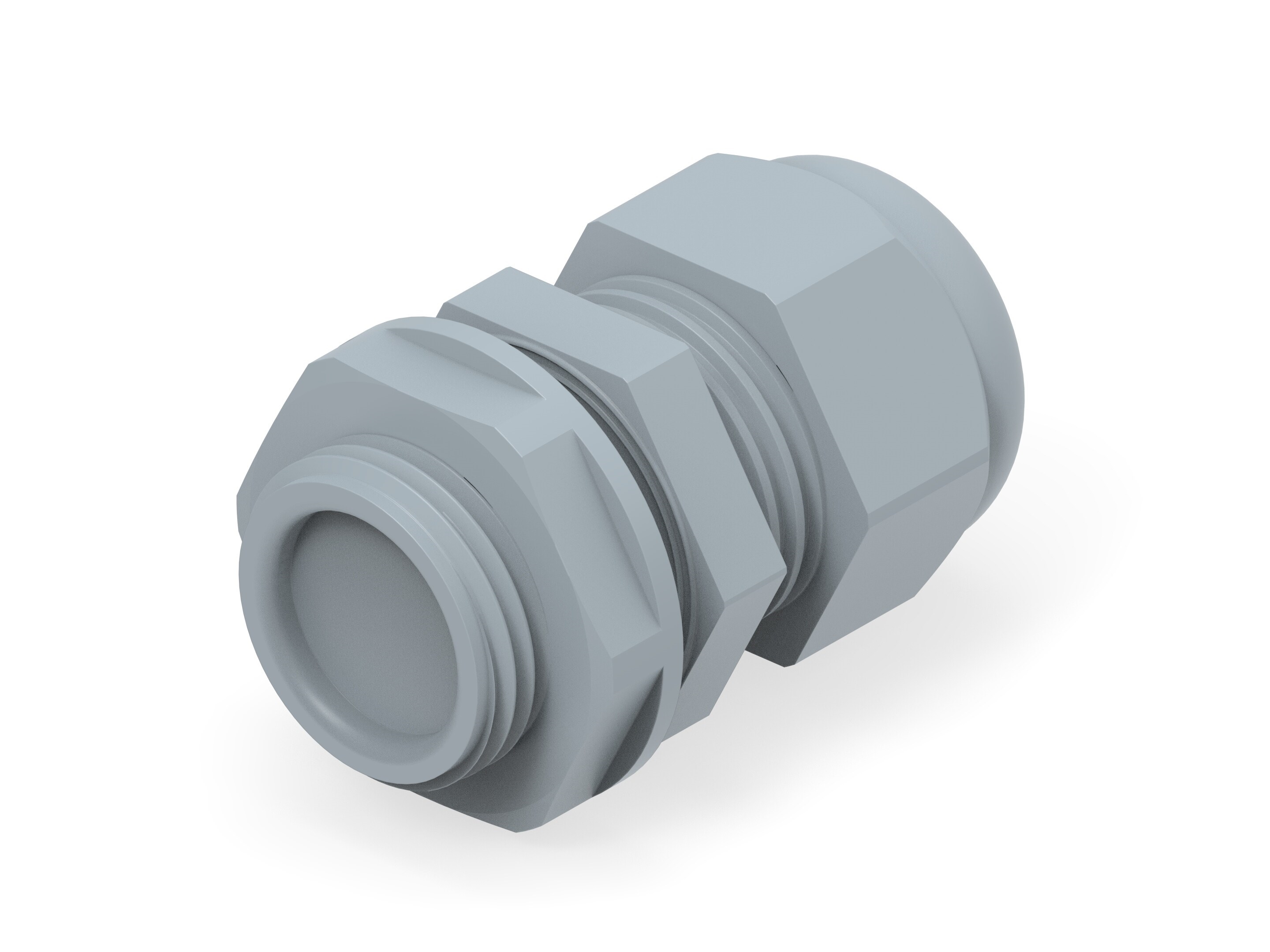 Entrelec 1SNG Series Grey PA 6 Cable Gland, M20 Thread, 6mm min., 12mm max., IP66, IP68